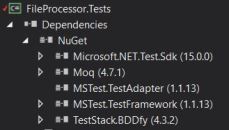 FileProcessorTest - NuGet